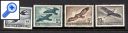 фото почтовой марки: Австрия Авиапочта Стрижи Утки Аист 1953 год Михель 984-987