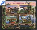 фото почтовой марки: Блок Динозавры  46  Руанда 2017