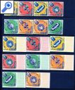 фото почтовой марки: Чемпионат мира по Футболу 1966 год Арабы Михель 77-79 Зубцовая и беззубцовая серия