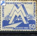 фото почтовой марки: ГДР 1951 год Михель 283 Грибок