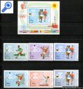 фото почтовой марки: Аджман 1969 год Михель 570-576 Летняя Олимпиада Зубцовая Беззубцовая