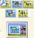 фото почтовой марки: Чемпионат мира по футболу Нигер Беззубцовая серия+Люкс блоки