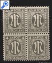 фото почтовой марки: Второй Рейх 1918-1920 годы 4 pf Квартблок