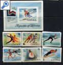 фото почтовой марки: Либерия Лэйк Плэсид 1980 год Михель 1168-1173