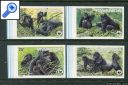 фото почтовой марки: Руанда Фауна 1985 год Михель 1292-1296 Беззубцовая