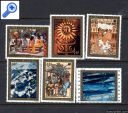 фото почтовой марки: Живопись Французская Полинезия 1973 год Михель 170-174