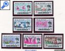 фото почтовой марки: Малайзия Цветы 1965 год Михель