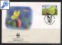 фото почтовой марки: Конверт WWF Фауна Бабочки