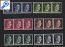 фото почтовой марки: Диктатор 1941 год Набор Сцепки по 3 марки
