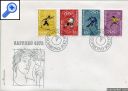 фото почтовой марки: Лихтенштейн 1971 год Михель 551-554 FDC's Олимпиада