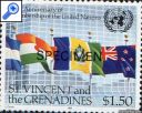 фото почтовой марки: Гренадины и Сан Винсент 1981 год Михель 617-618 ПРОБА