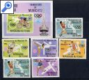 фото почтовой марки: Мюнхенская Олимпиада Чад Зубцовая, беззубцовая серии, Люкс Блоки