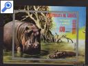 фото почтовой марки: Фауна Экваториальная Гвинея Бегемоты