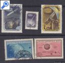 фото почтовой марки: СССР 1957-1960 гг.  Набор 12  Геофизический год, космическая ракета