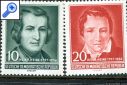 фото почтовой марки: ГДР 1956 год Михель 516-517 Генрих Гейне