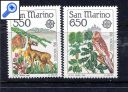 фото почтовой марки: Сан Марино Лесная Фауна 1986 год Михель 1339-1340