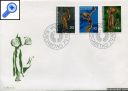 фото почтовой марки: Лихтенштейн 1972 год Михель 567-569 FDC's Искусство
