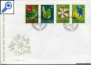 фото почтовой марки: Лихтенштейн 1971 год Михель 539-542 FDC's Цветы