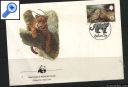 фото почтовой марки: Конверт WWF Фауна Леопард 1