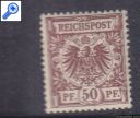 фото почтовой марки: Германия 1880-1889 гг. Номинал 50