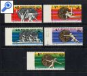 фото почтовой марки: Венгрия 1976 год Михель 3164-3168 Летняя Олимпиада Зубцовая Беззубцовая