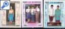 фото почтовой марки: Национальные Костюмы Камбоджа 1992 Михель 1264-1266
