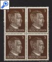 фото почтовой марки: Третий Рейх 1941 год Михель 782 Квартблок