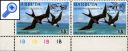 фото почтовой марки: Барбуда 1975 год Михель 227-228 Космос Птицы