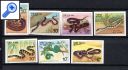 фото почтовой марки: Вьетнам Змеи 1989 год Михель 2029-2035 Беззубцовая Серия
