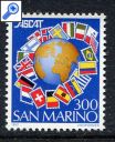 фото почтовой марки: Сан Марино Земной Шар
