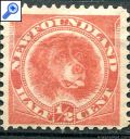 фото почтовой марки: Ньюфаундленд 1896 год Михель 35b