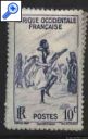 фото почтовой марки: Колонии Франции Африка 1947 год Танец