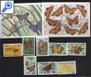 фото почтовой марки: Бабочки Теркс и Кокос 1990 год 2блока и 8 марок