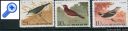 фото почтовой марки: Птицы Коллекция Северная Корея 1973 год Михель 1213-1215