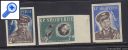 фото почтовой марки: Космонавты  Албания 1962 год Михель 727-729 Беззубцовая серия