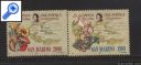 фото почтовой марки: Открытие Америки Парусники Сан Марино 1990 год Михель 1456-1457