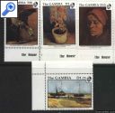фото почтовой марки: Живопись Ван Гог Гамбия 1991 год
