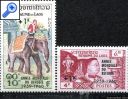 фото почтовой марки: Лаос 1960 год Михель 103-104