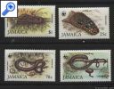 фото почтовой марки: Змеи Ямайка 1984 год Михель 591-594