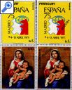 фото почтовой марки: Мурильо Парагвай 1975 год Михель 2738-2740 MUESTRA