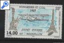 фото почтовой марки: Авиация Сан Пьер Макелон 1997 год  Михель 727