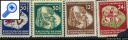 фото почтовой марки: ГДР 1951 год Михель 289-292 Обрыв
