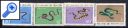 фото почтовой марки: Северный Вьетнам Змеи 1970 год Михель 641-644